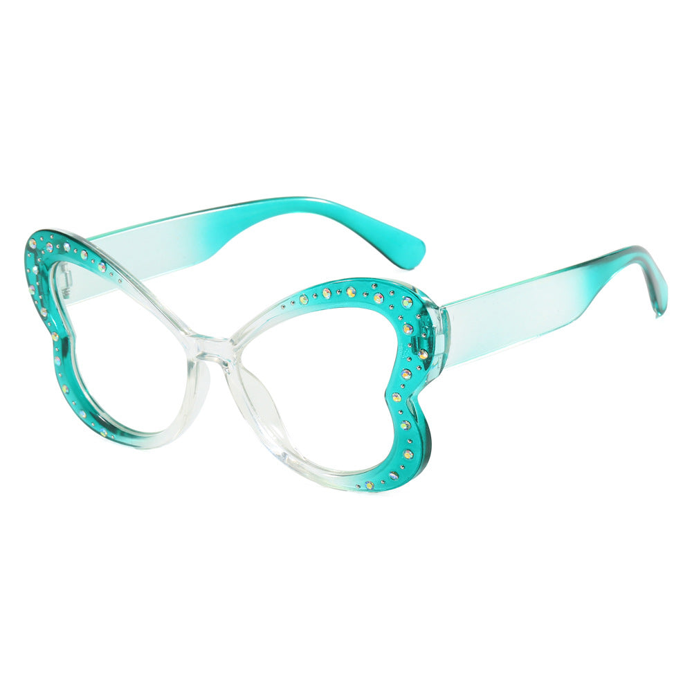 Women's playful heart-shaped sunglasses with glitter accents Bowlift