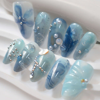 Decorative Themed Press-On Nail Art Set Bowlift