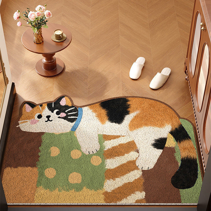 Cute Cat-Themed Indoor Area Rug