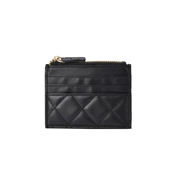 Quilted Leather Card Holder Bowlift