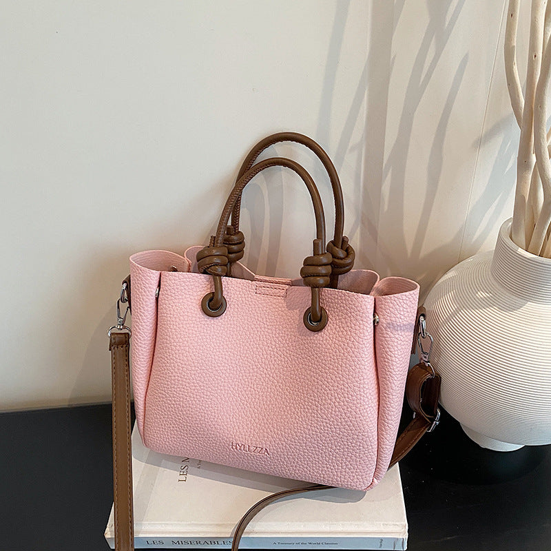 WoElegant Textured Handheld Tote Bag Bowlift