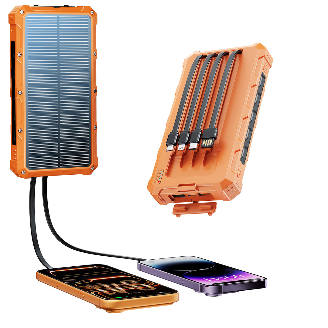 Solar Powerbank with multifunctional connection system and fast charging function Bowlift