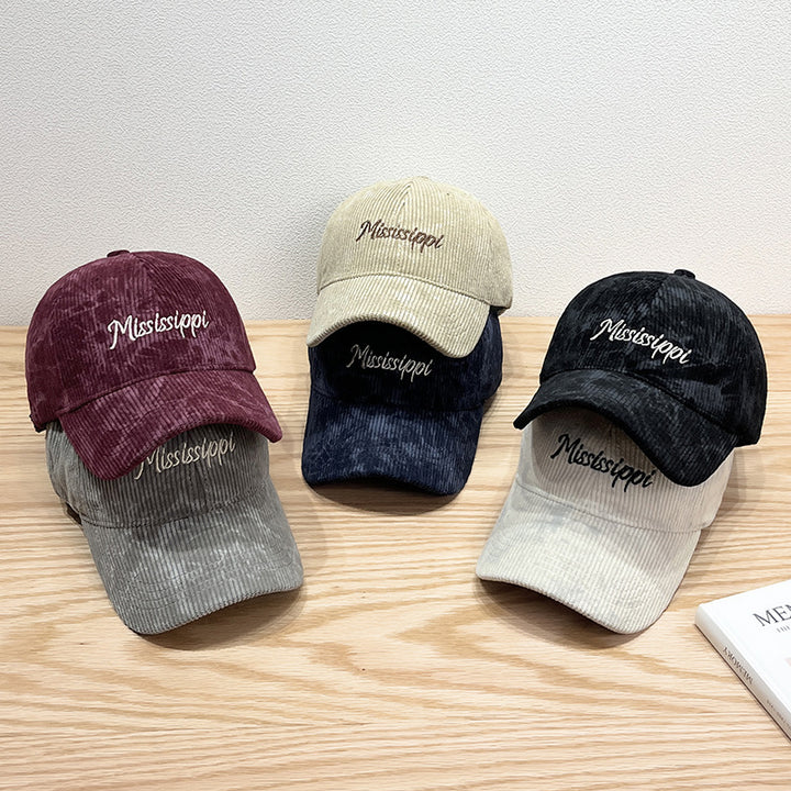 Women's Corduroy Visor Cap Bowlift