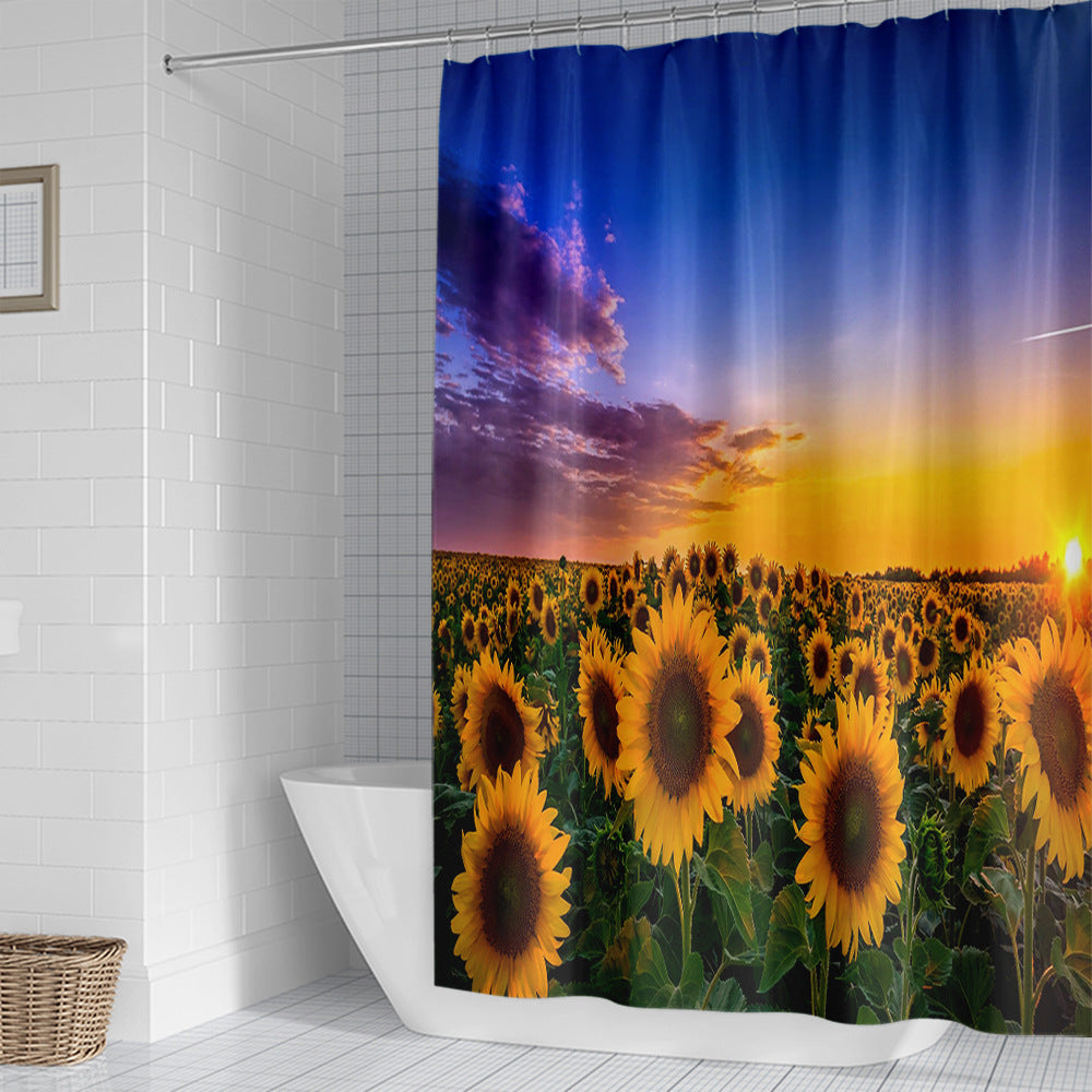 Decorative Shower Curtain Bowlift