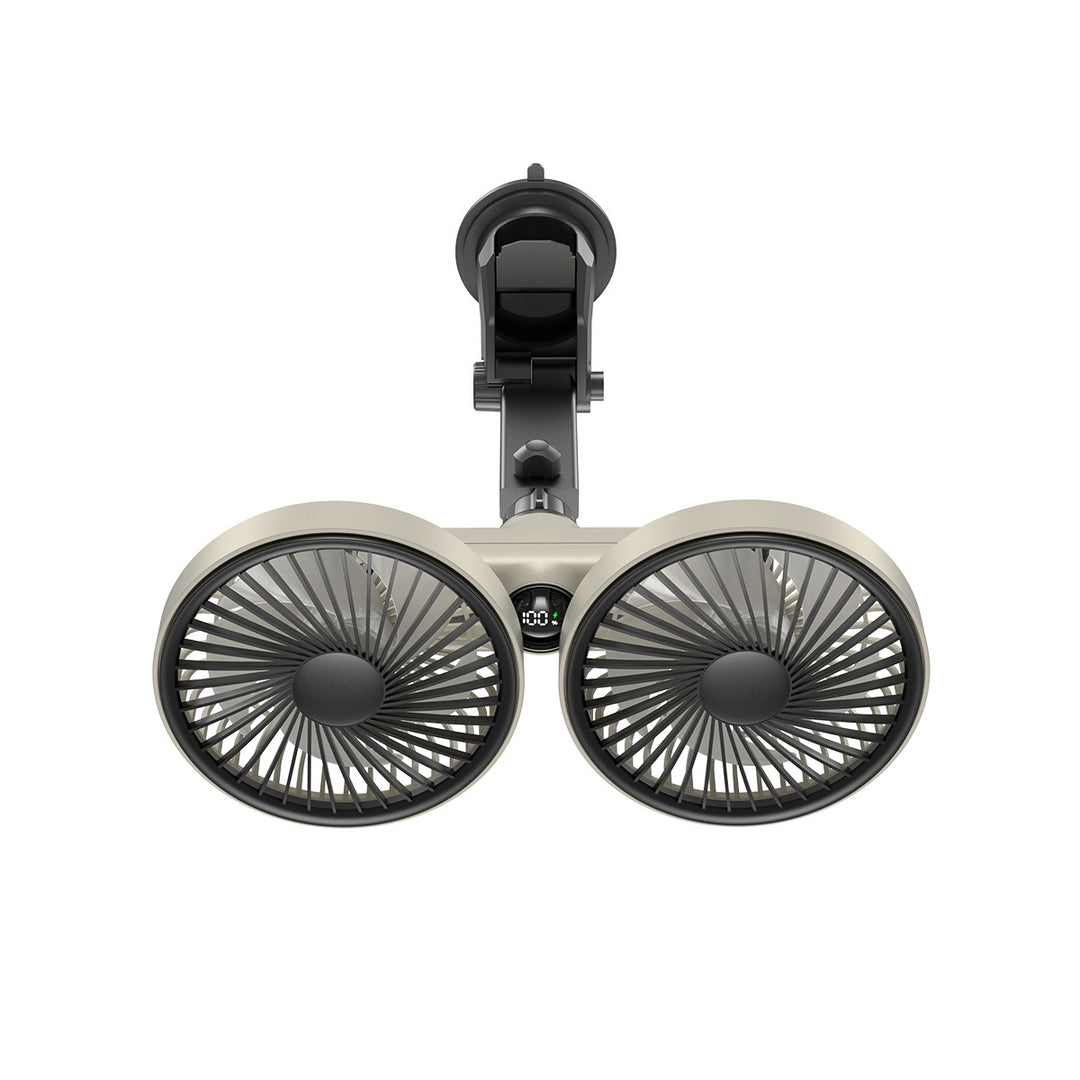 Unisex Dual-Head Clip-On Fan Bowlift