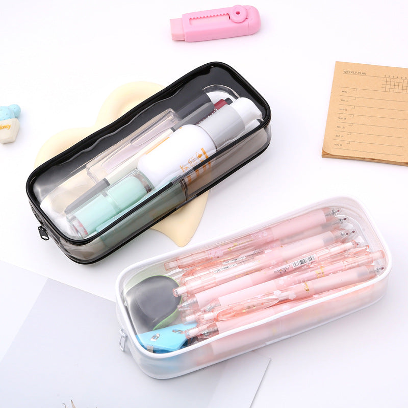Transparent Pencil Case with Floral Design Bowlift