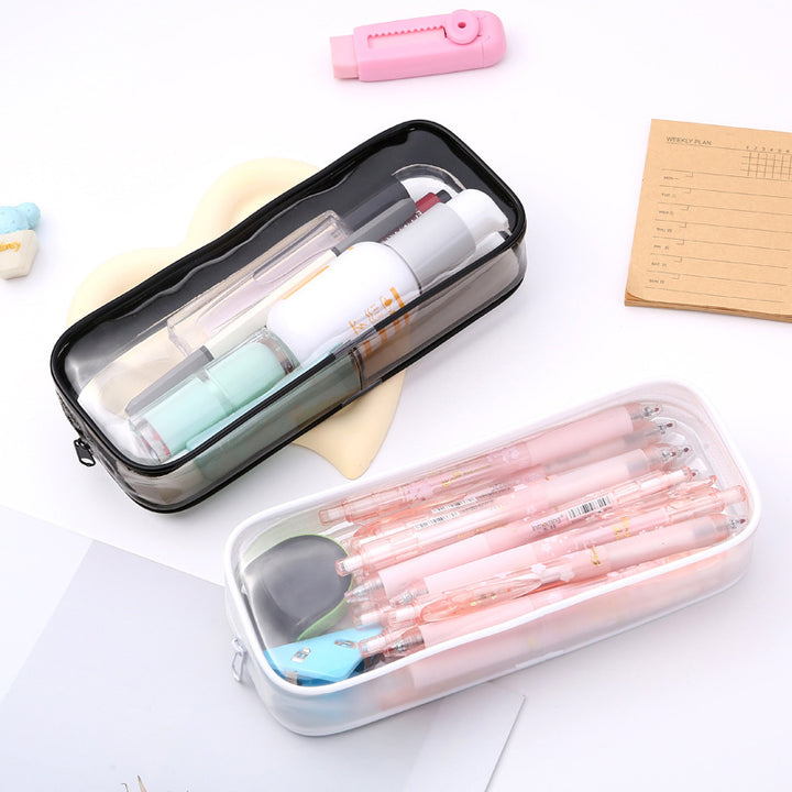 Transparent Pencil Case with Floral Design Bowlift