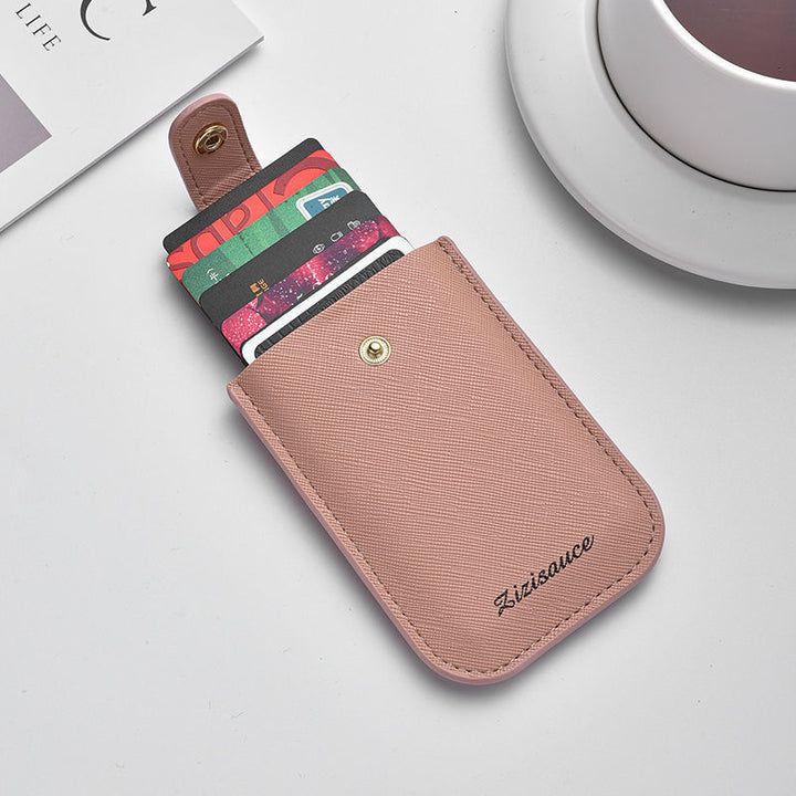 Elegant Leather Card Holder Bowlift