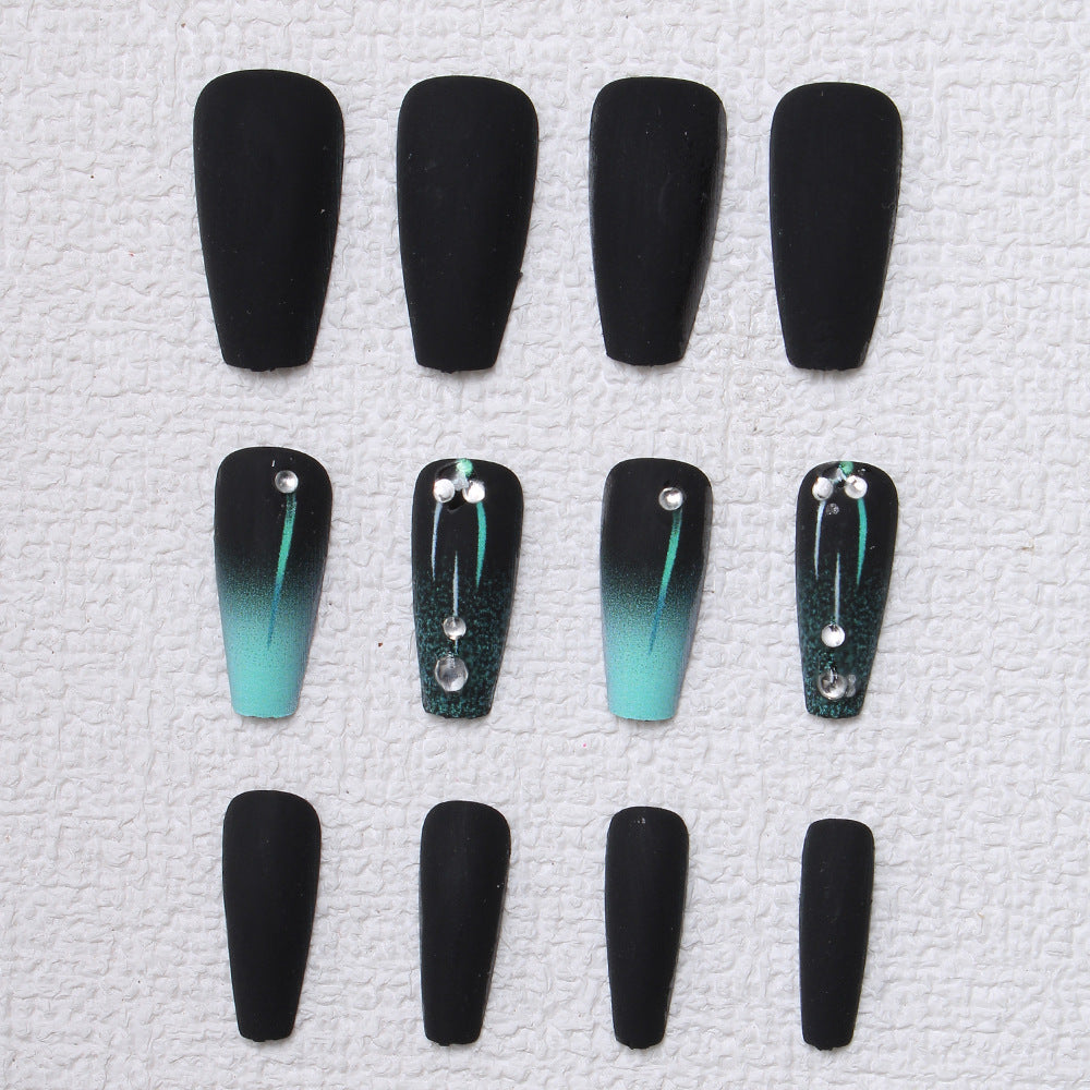 Matte Ombre Press-On Nail Design Bowlift