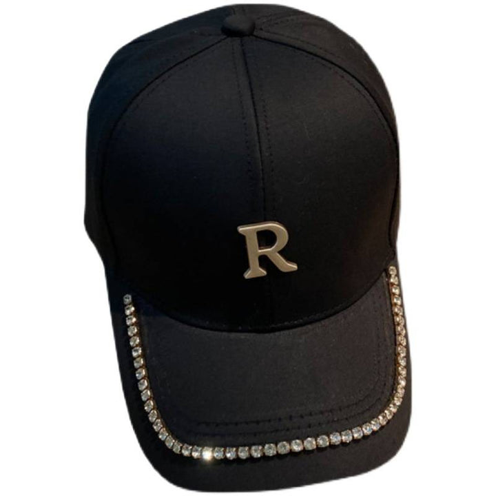 Women's Studded Rhinestone Baseball Cap Bowlift