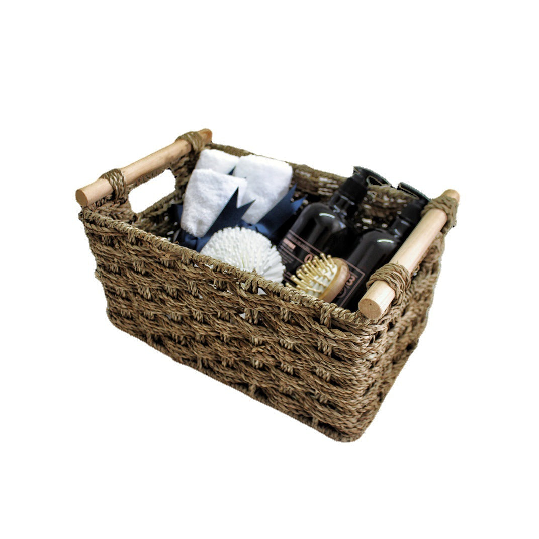 Eco-Friendly Woven Storage Basket Bowlift