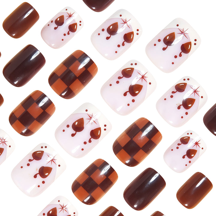 Artistic Square Nail Art Design Bowlift
