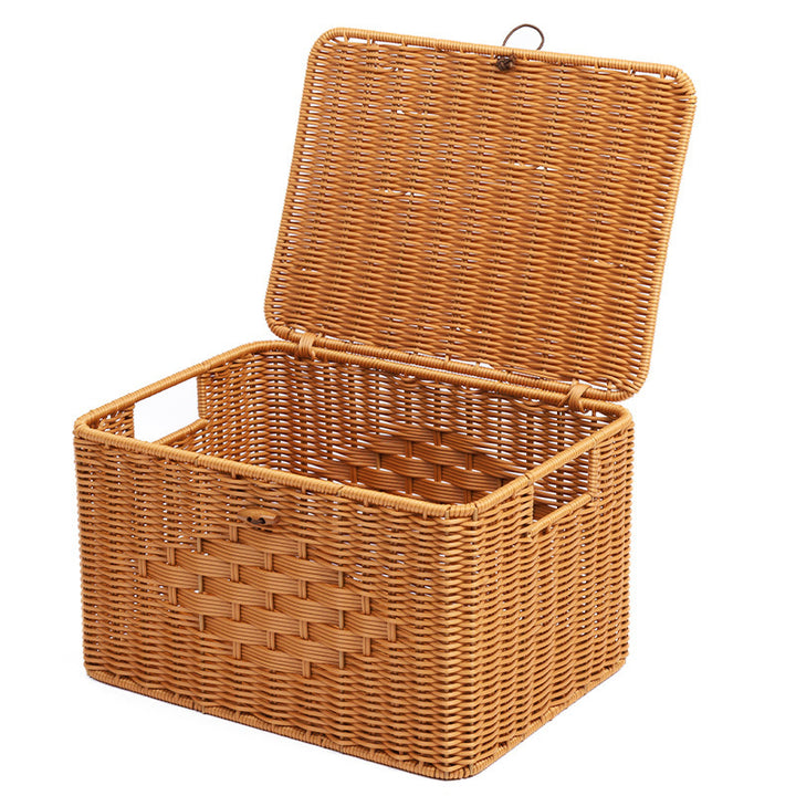 Rustic Woven Storage Chest Bowlift