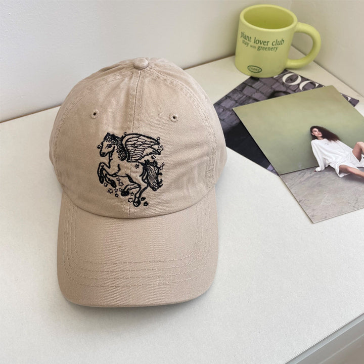 Women's Embroidered Pegasus Baseball Cap Bowlift