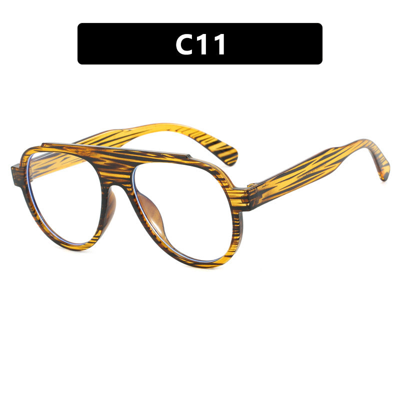 Women Vintage-Style Sunglasses with Elegant Plastic Frame in Leopard Pattern Bowlift