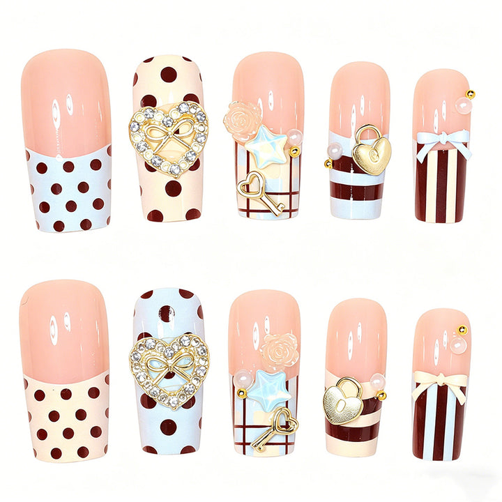 Decorative Press-On Nail Art Kit Bowlift