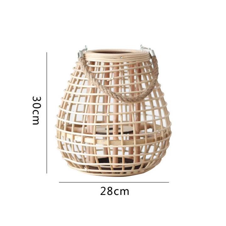 Decorative Rattan Lantern Bowlift