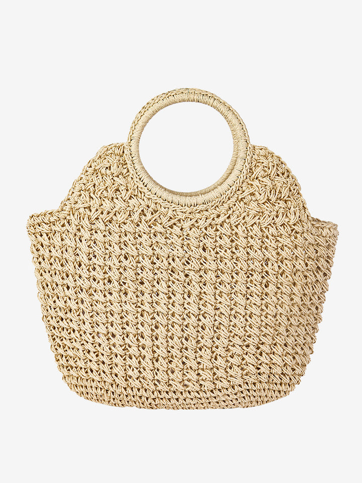 Handmade basket bag with innovative round design Bowlift