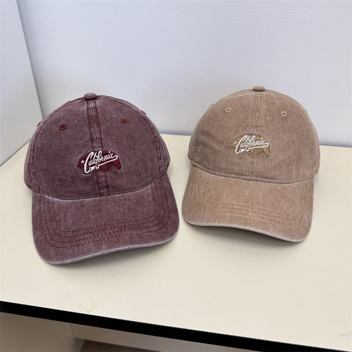 Women's Casual Vintage Embroidered Cap Bowlift
