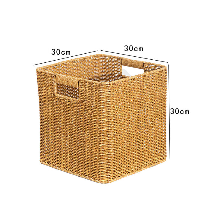 Rectangular Natural Fiber Storage Basket Bowlift