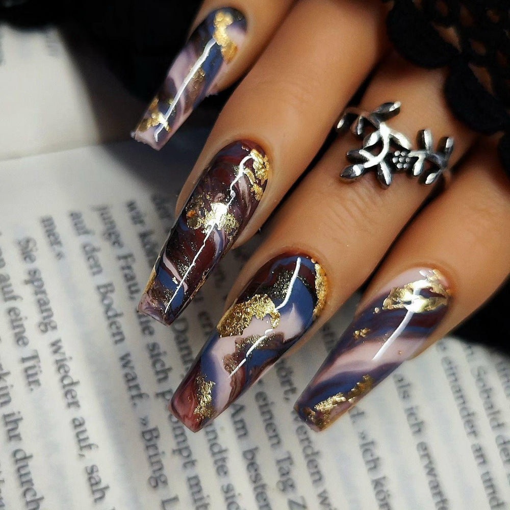 Artificial nails with luxurious design Bowlift