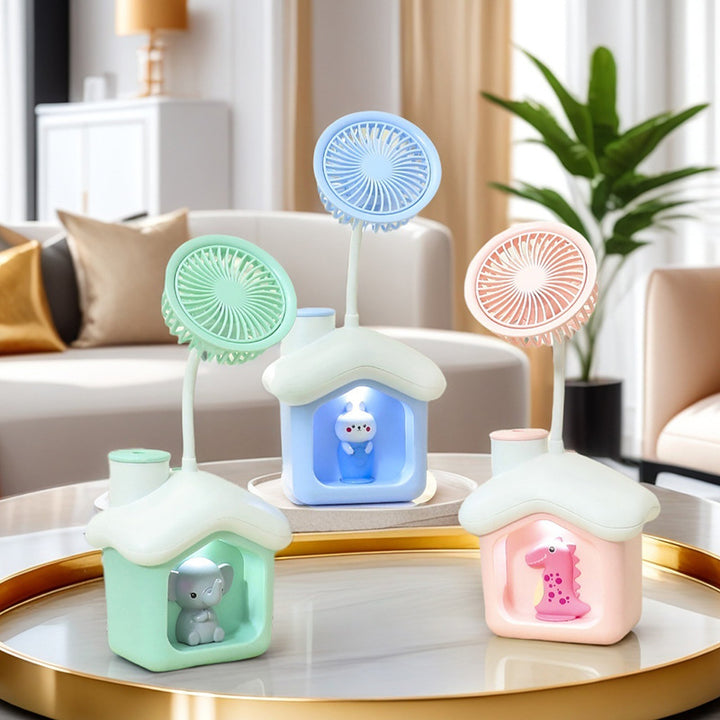 Women's Portable Mini Fan in Cute Bear Design Bowlift