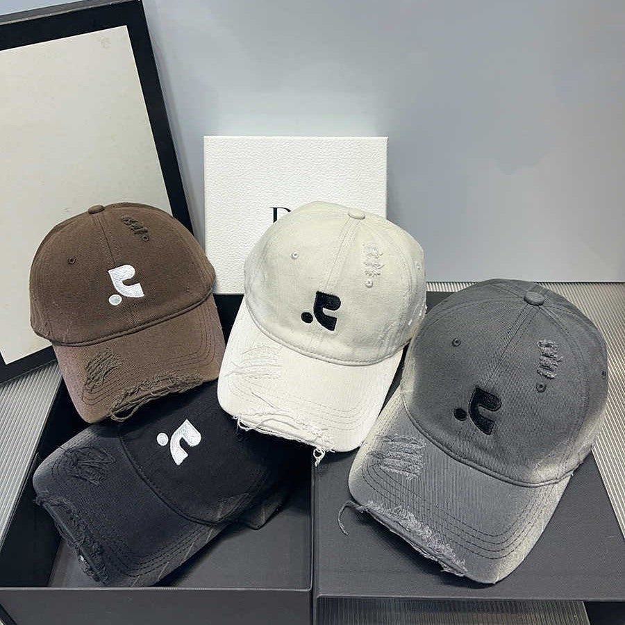 Men's Distressed Vintage Baseball Cap Bowlift