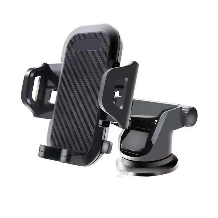 Adjustable telescopic suction car phone holder with full rotation gravity auto-lock Bowlift