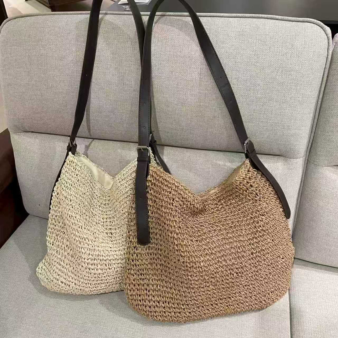 Handcrafted Coarse Mesh Shoulder Bag Bowlift