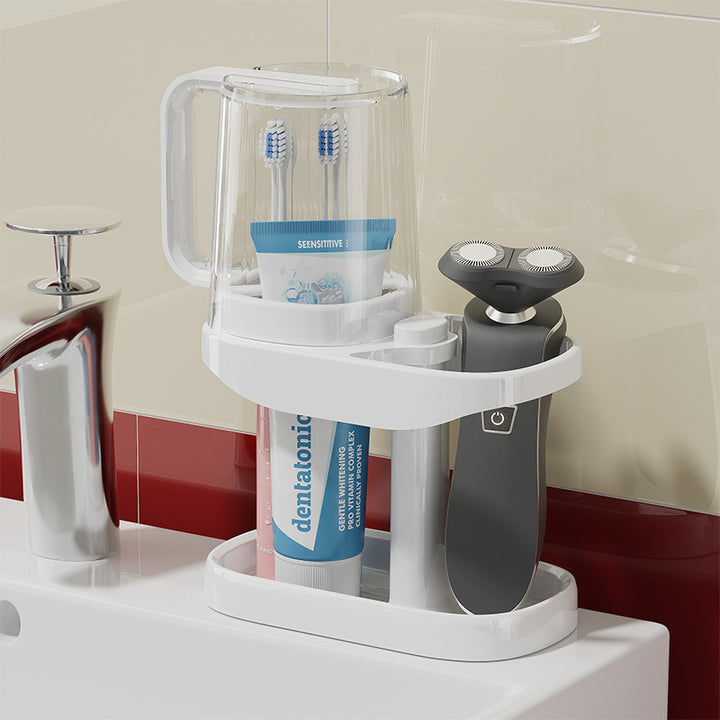 Wall-Mounted Toothbrush Storage Bowlift