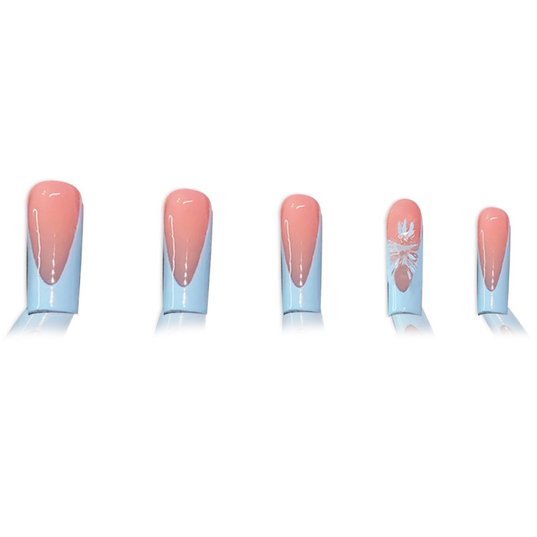 Artistic Press-On Nail Design Bowlift