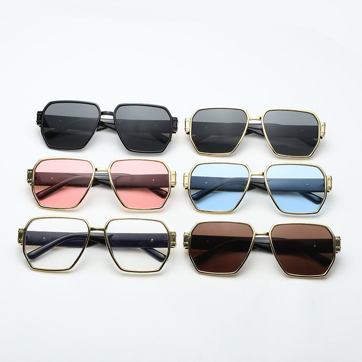 Women's modern oversized sunglasses with asymmetric frame Bowlift