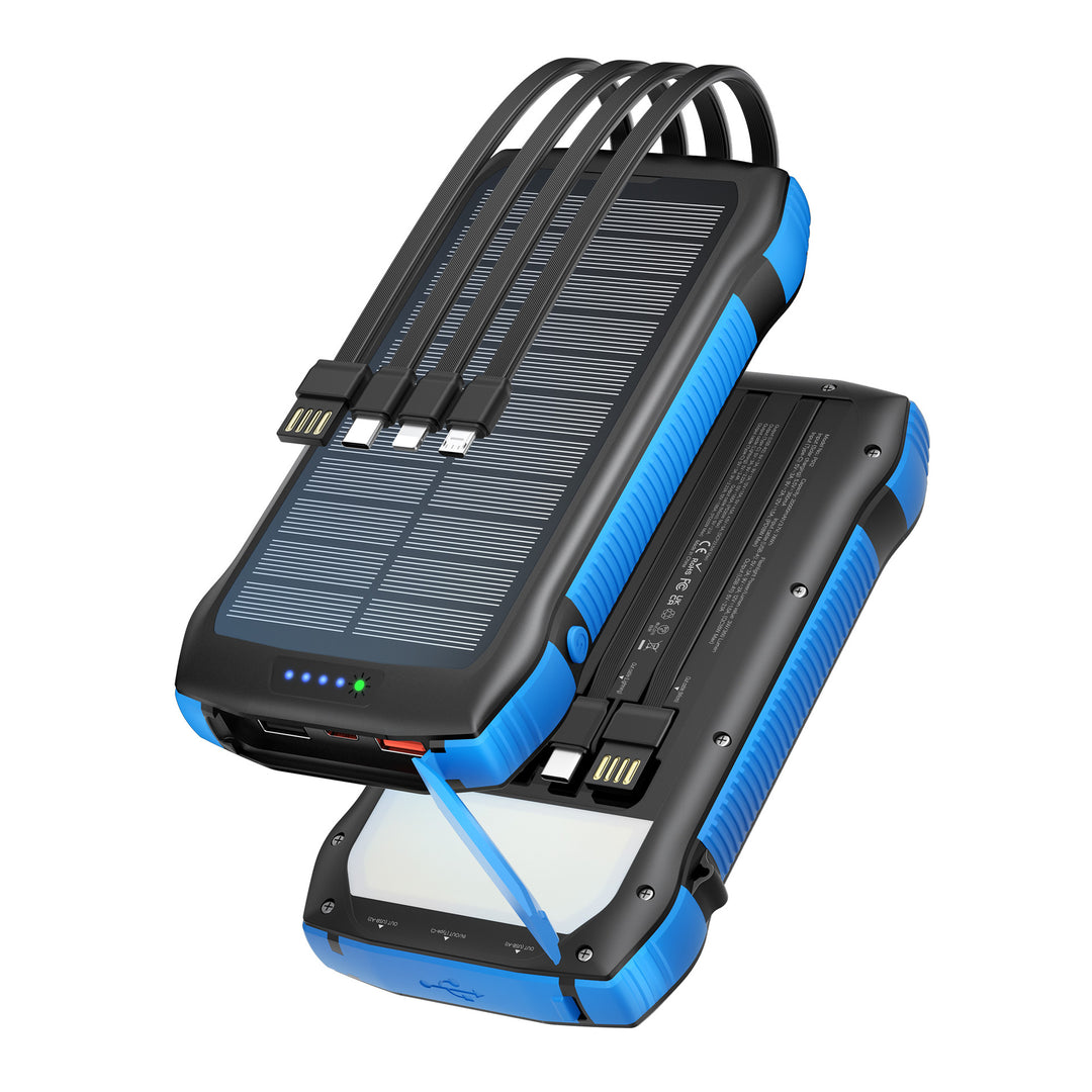 Solar Power Bank with multifunctionality and fast charging feature Bowlift