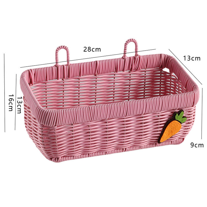 Handwoven Multi-Compartment Storage Basket Bowlift