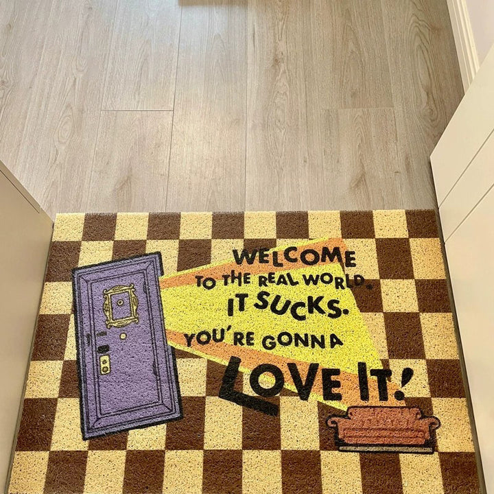 Whimsical Welcome Door Mat Bowlift