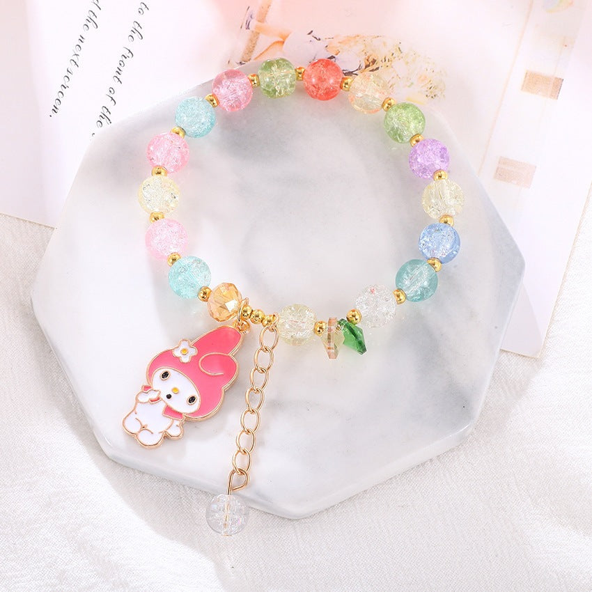 Playful bracelet with colorful glass beads Bowlift