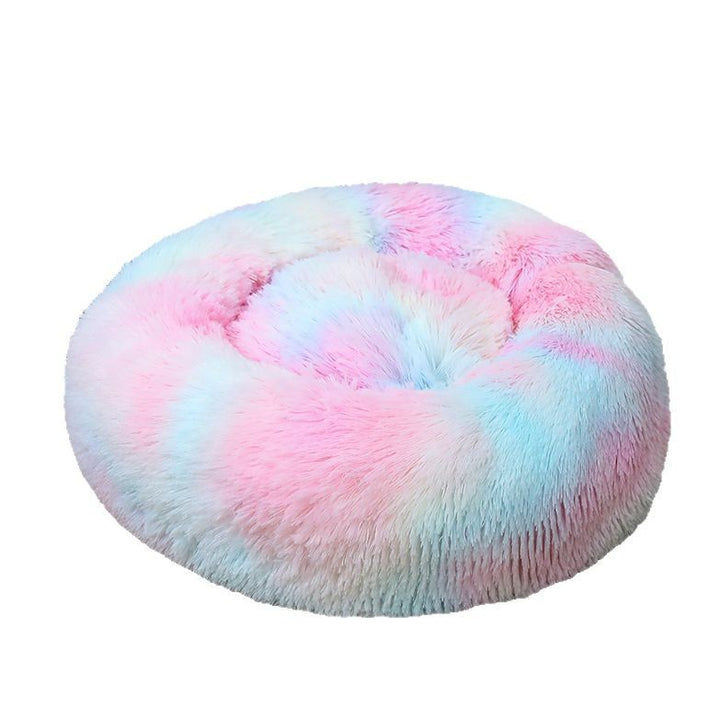 Women Round Plush Pet Bed Bowlift