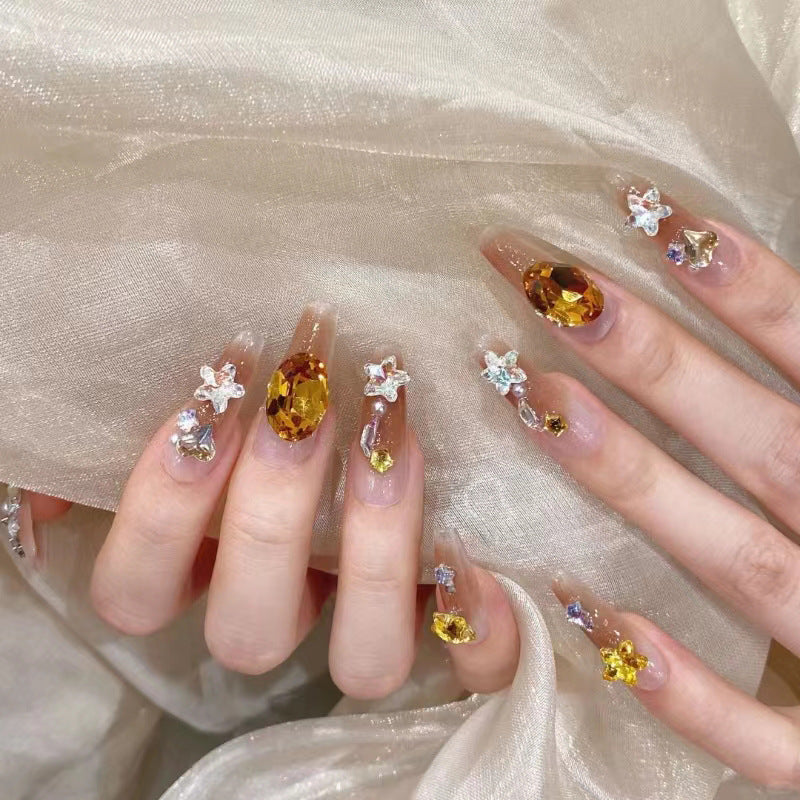 High-Gloss Gel Press-On Nails Bowlift