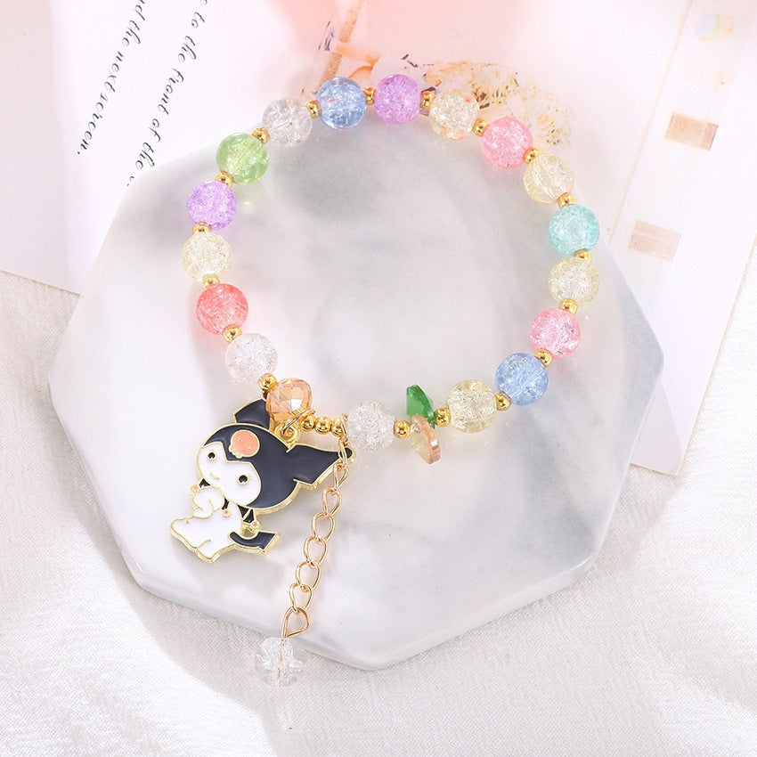 Playful bracelet with colorful glass beads Bowlift