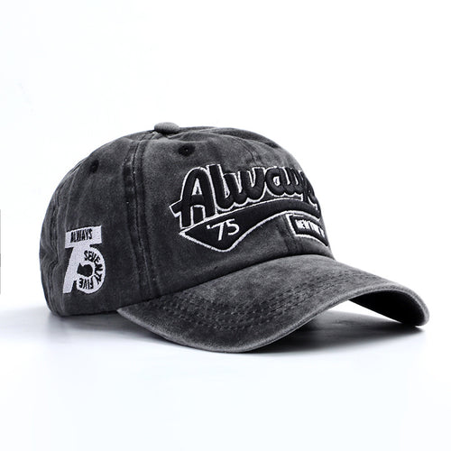 Vintage-Inspired Embroidered Baseball Cap