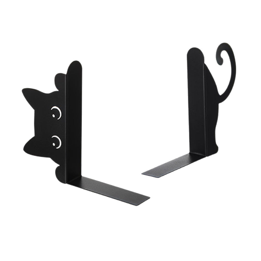 Whimsical Cat-Shaped Bookends