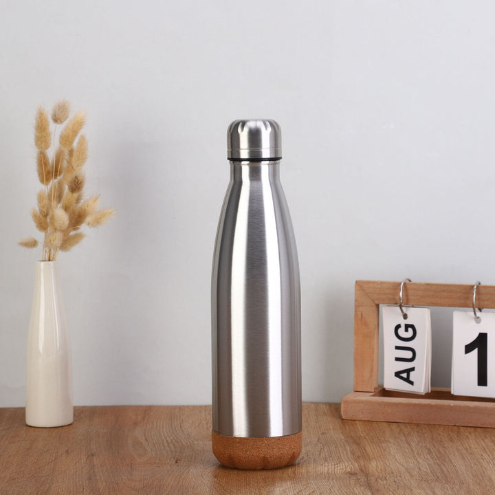 Ladies stylish stainless steel insulated bottle with cork bottom Bowlift