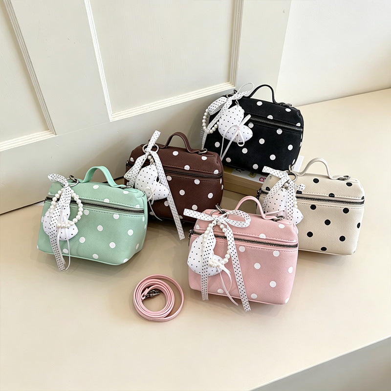 Chic Polka Dot Crossbody Bag Bowlift