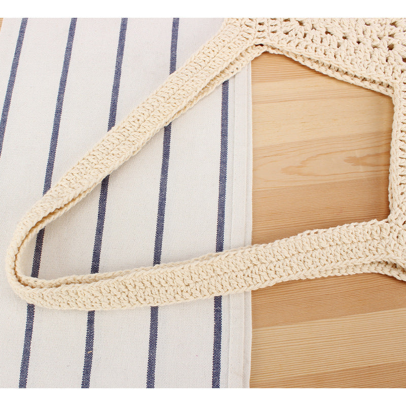 Hand-knotted tote bag with unique pattern Bowlift