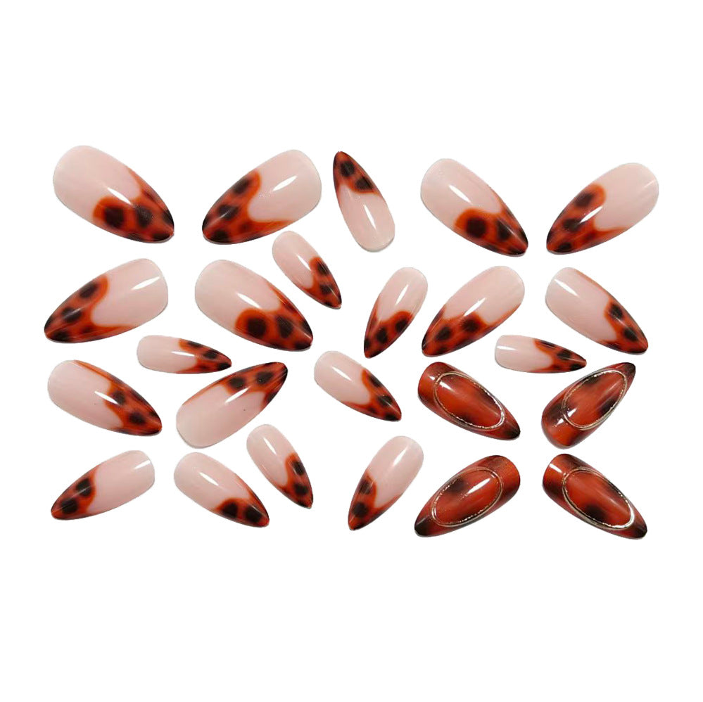 Shiny Artificial Nails in Elegant Teardrop Design Bowlift