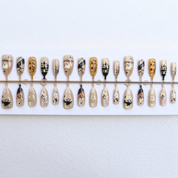 Halloween-Themed Press-On Nail Set Bowlift