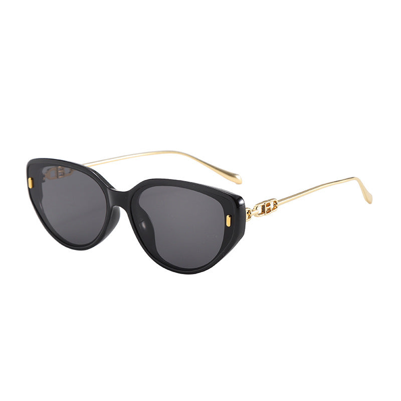 Women's designer sunglasses with delicate metal frame and extraordinary cat-eye design Bowlift