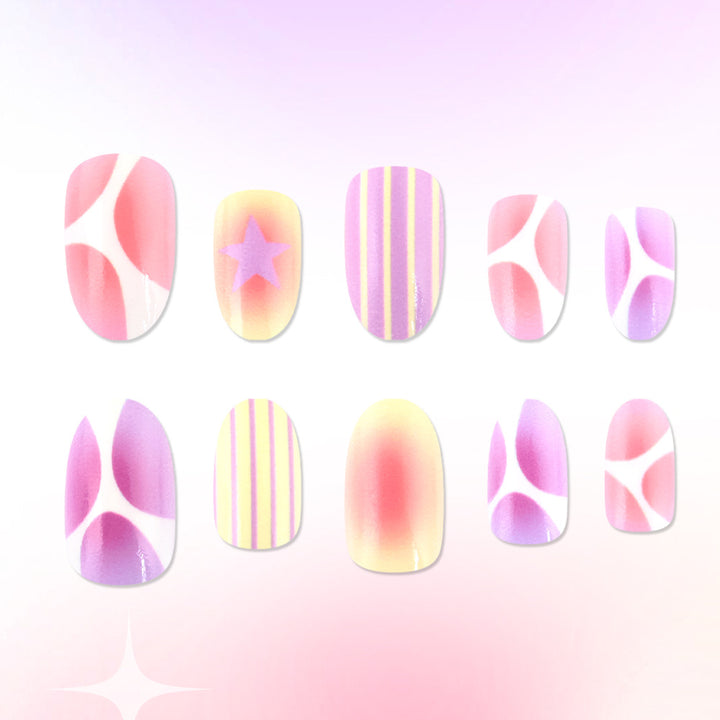 Artistic Press-On Nail Art Collection Bowlift