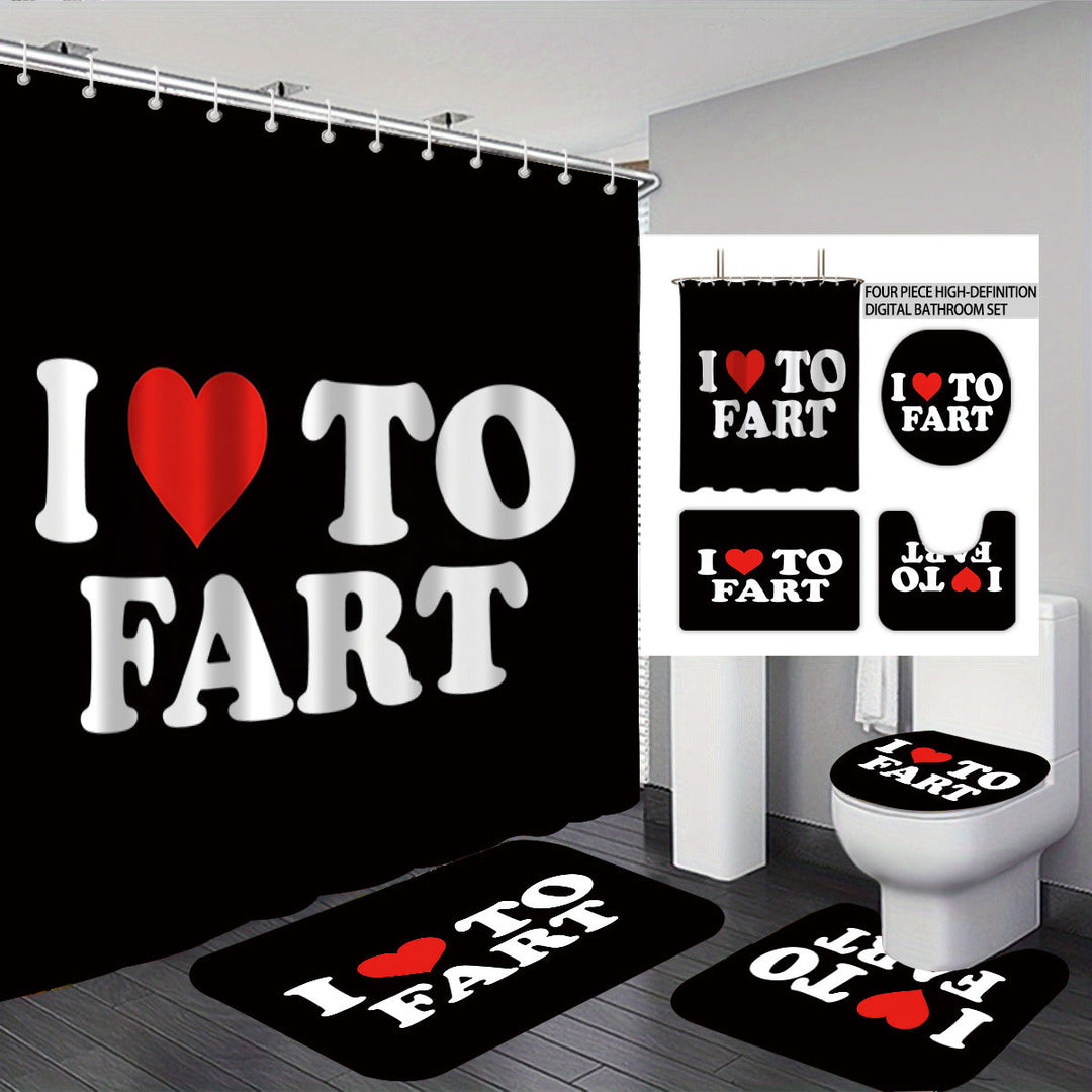 Bathroom Rules Digital Bathroom Décor Set Bowlift