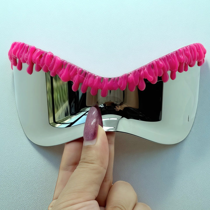 Women's futuristic sunglasses with unique wave frame Bowlift